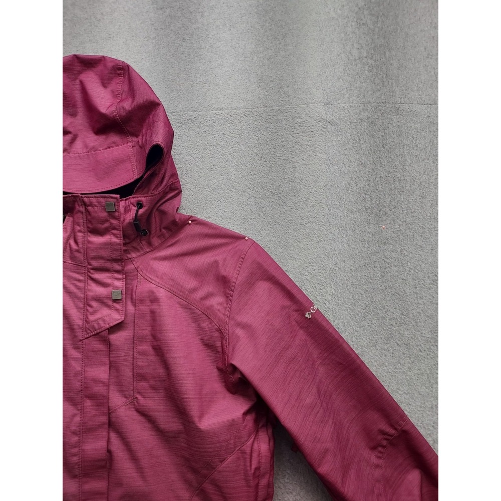 Columbia Sportwear Company Women Hoodie Jacket M Purple Full Zip Pockets Outdoor - Picture 2 of 15